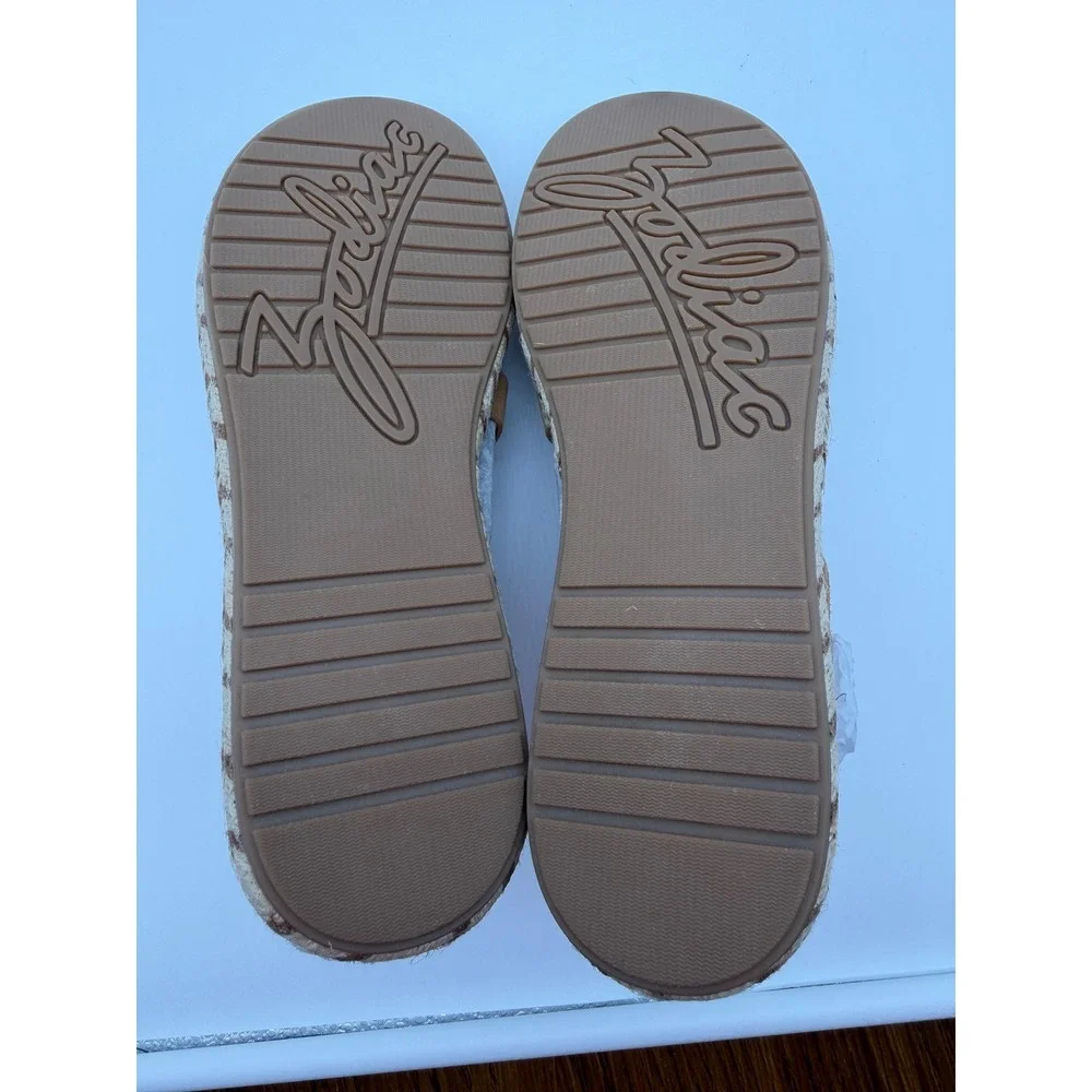 Zodiac Coast Chestnut Suede Espadrille Sandals Strappy Buckle Flat‎ 11M NEW
